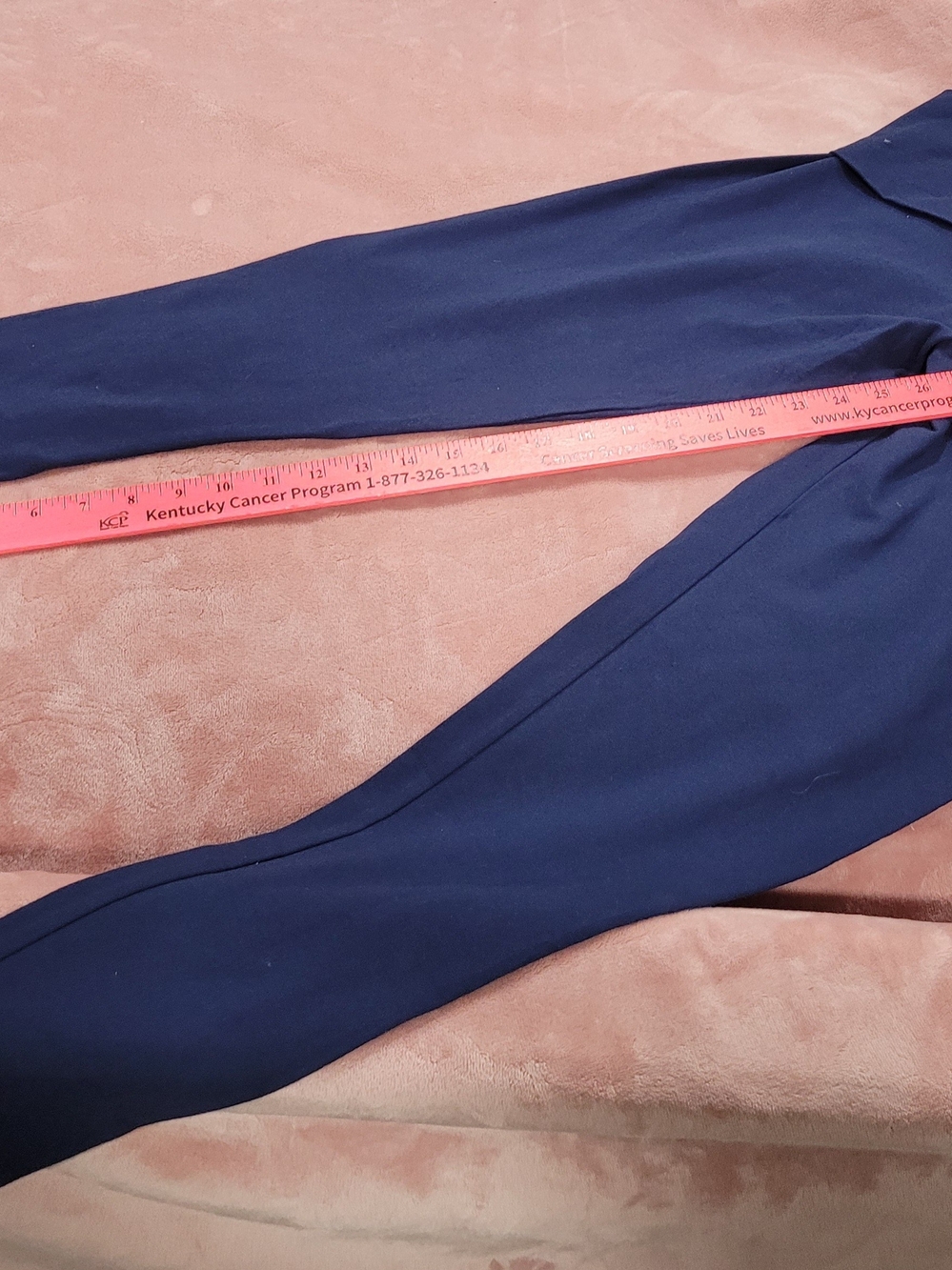 Victoria Secret Navy Foldover Mid-Rise Leggings - Picture 3 of 3